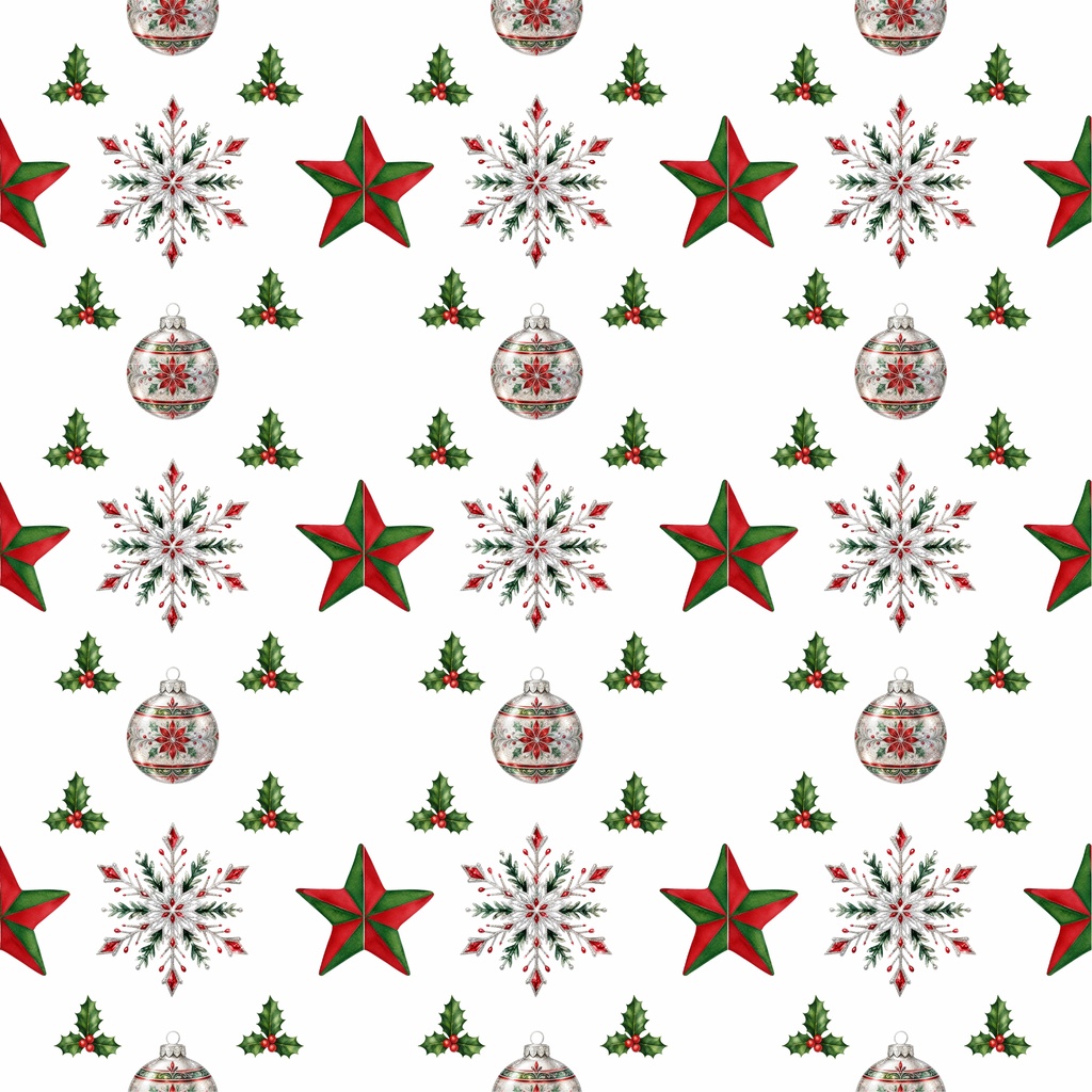 クリスマス柄のデジタルペーパー