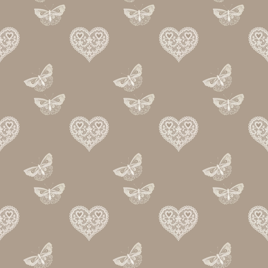 • 【背景素材】レースのハートと蝶のデジタルペーパー 6枚セット 2000×2000px(Canva Pro使用/PNG/商用利用OK)