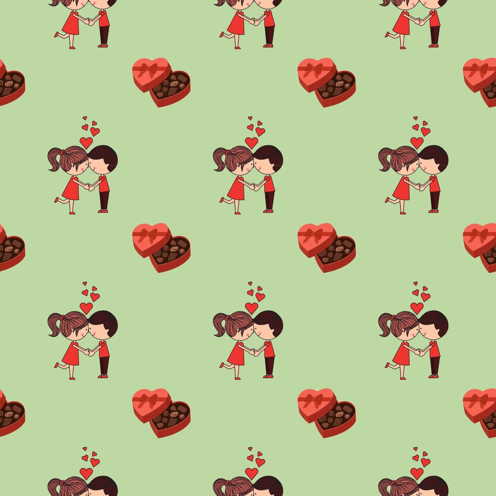 • 【背景素材】バレンタイン&カップル デジタルペーパー 12枚セット 2000×2000px(Canva Pro使用/PNG/商用利用OK)