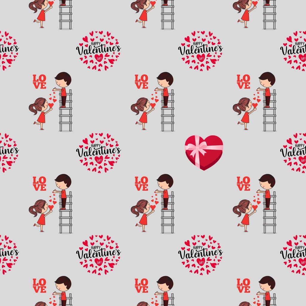 • 【背景素材】バレンタイン&カップル デジタルペーパー 12枚セット 2000×2000px(Canva Pro使用/PNG/商用利用OK)