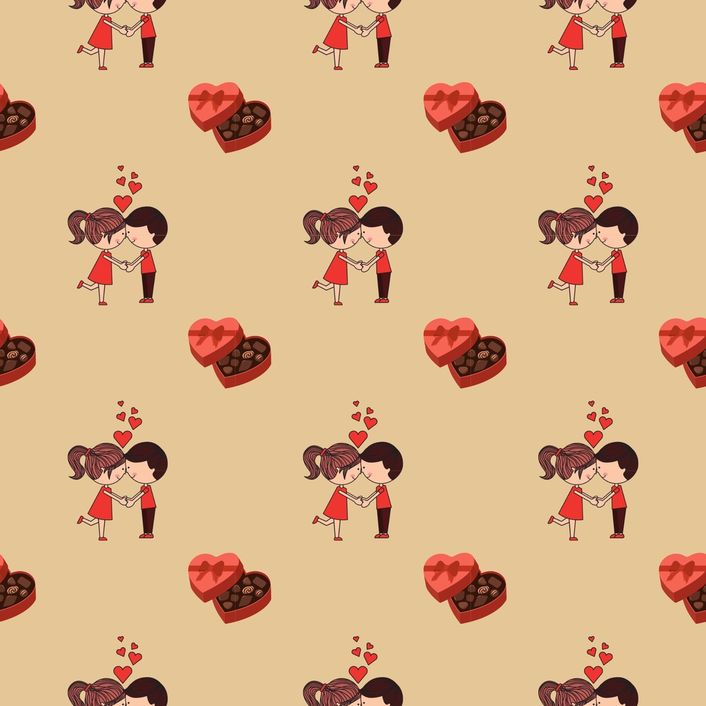 • 【背景素材】バレンタイン&カップル デジタルペーパー 12枚セット 2000×2000px(Canva Pro使用/PNG/商用利用OK)