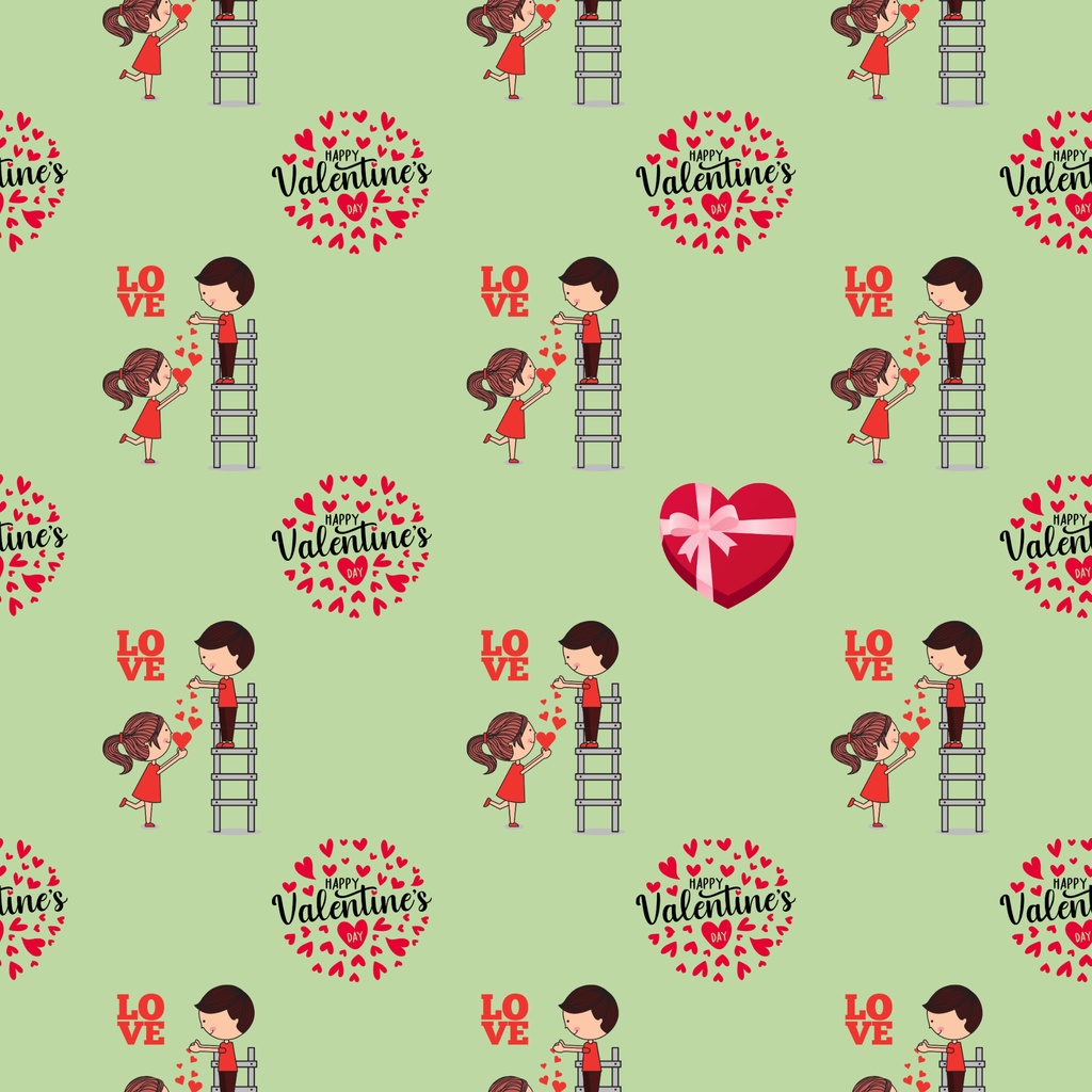 • 【背景素材】バレンタイン&カップル デジタルペーパー 12枚セット 2000×2000px(Canva Pro使用/PNG/商用利用OK)