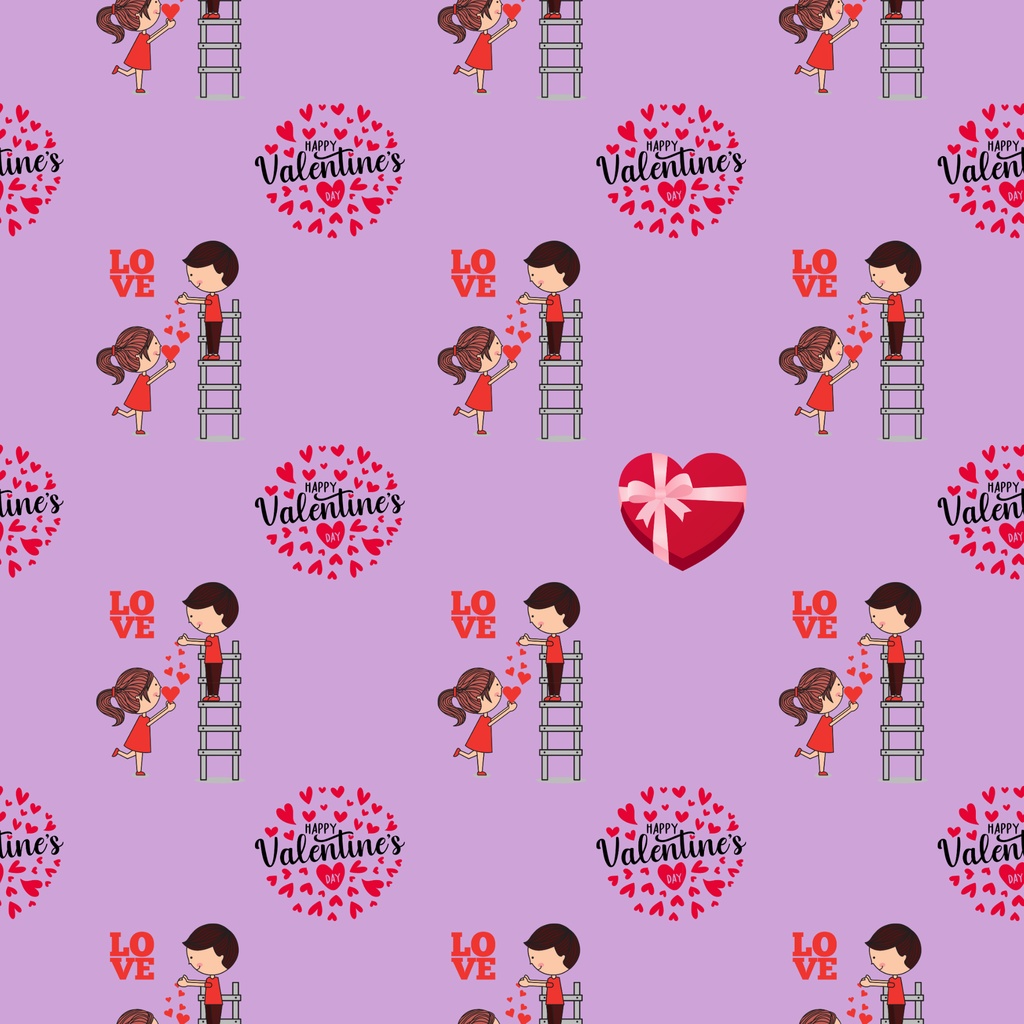 • 【背景素材】バレンタイン&カップル デジタルペーパー 12枚セット 2000×2000px(Canva Pro使用/PNG/商用利用OK)