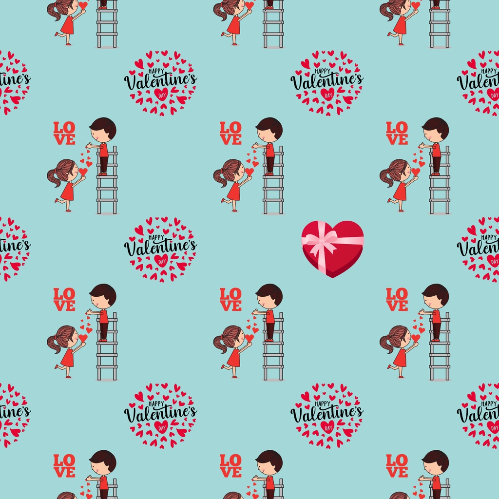• 【背景素材】バレンタイン&カップル デジタルペーパー 12枚セット 2000×2000px(Canva Pro使用/PNG/商用利用OK)