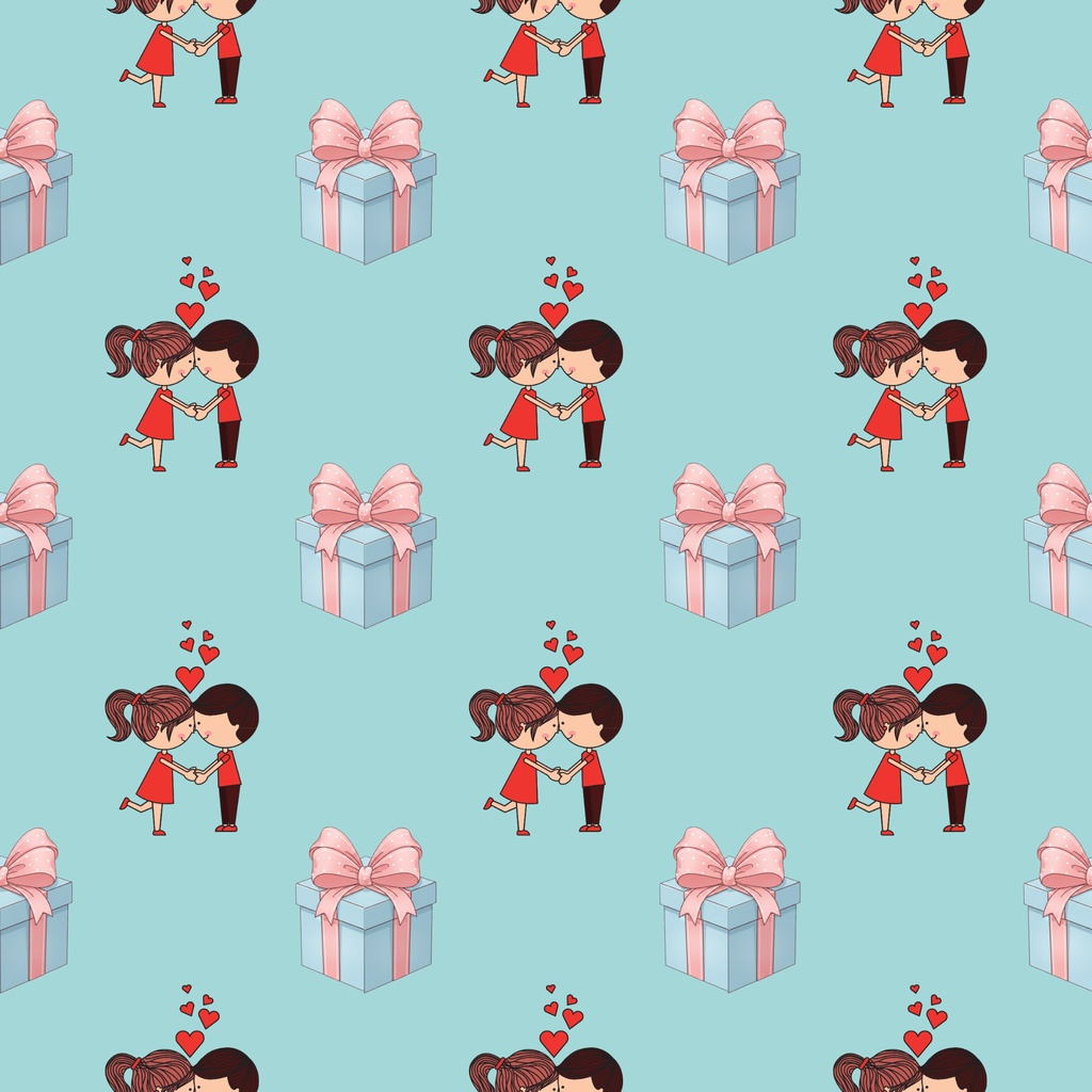 • 【背景素材】ポップなバレンタイン 12枚セット 2000×2000px(Canva Pro使用/PNG/商用利用OK)
