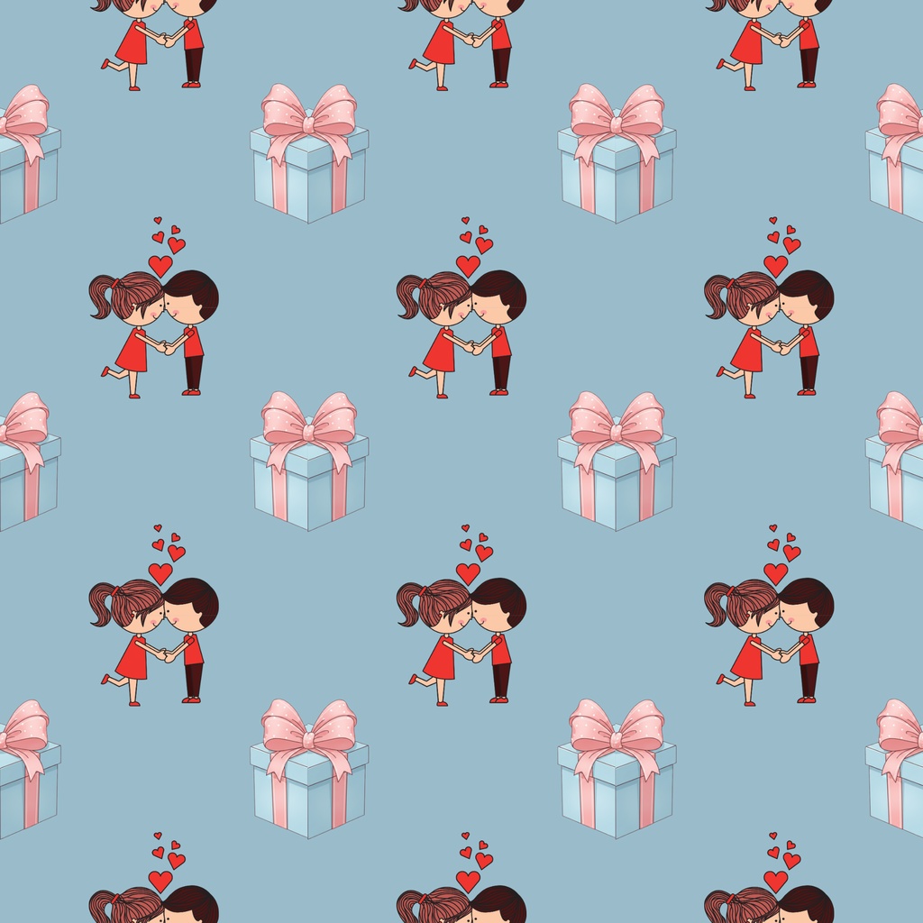 • 【背景素材】ポップなバレンタイン 12枚セット 2000×2000px(Canva Pro使用/PNG/商用利用OK)