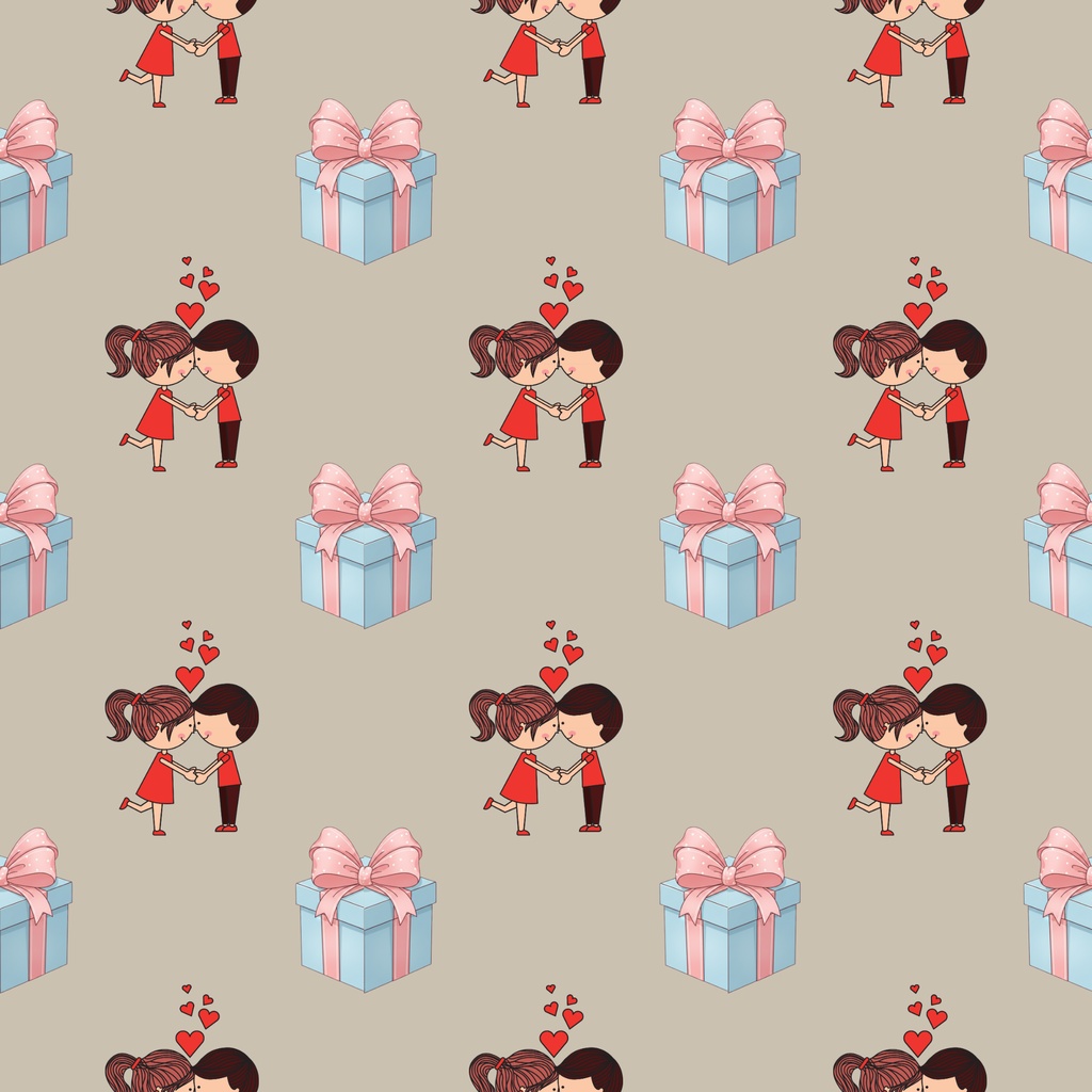 • 【背景素材】ポップなバレンタイン 12枚セット 2000×2000px(Canva Pro使用/PNG/商用利用OK)