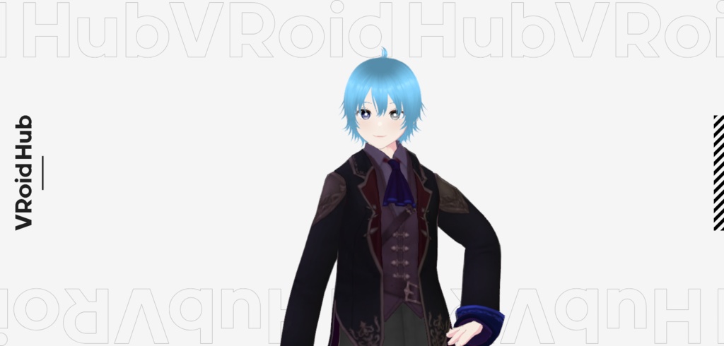 【Vroid】ダニエル・フォン・マクスウェル【3Dモデル配布】