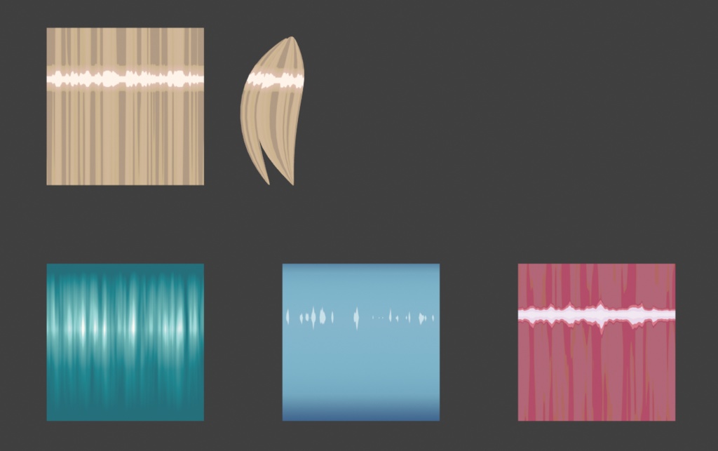 【無料】アニメ風髪のプロシージャルマテリアル【blender】