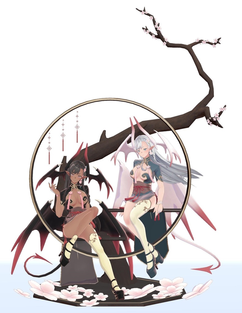 【オリジナル3Dモデル】Sak -サク-【VRChat想定】