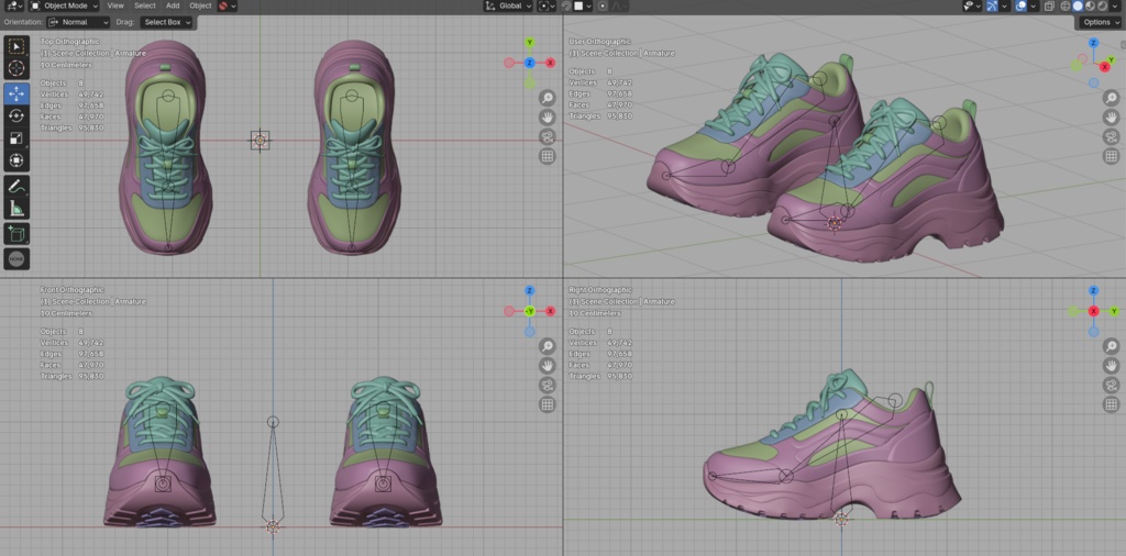 厚底スニーカー / Platform Sneakers – 3D Model