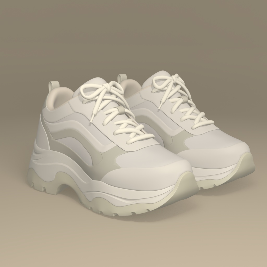 厚底スニーカー / Platform Sneakers – 3D Model