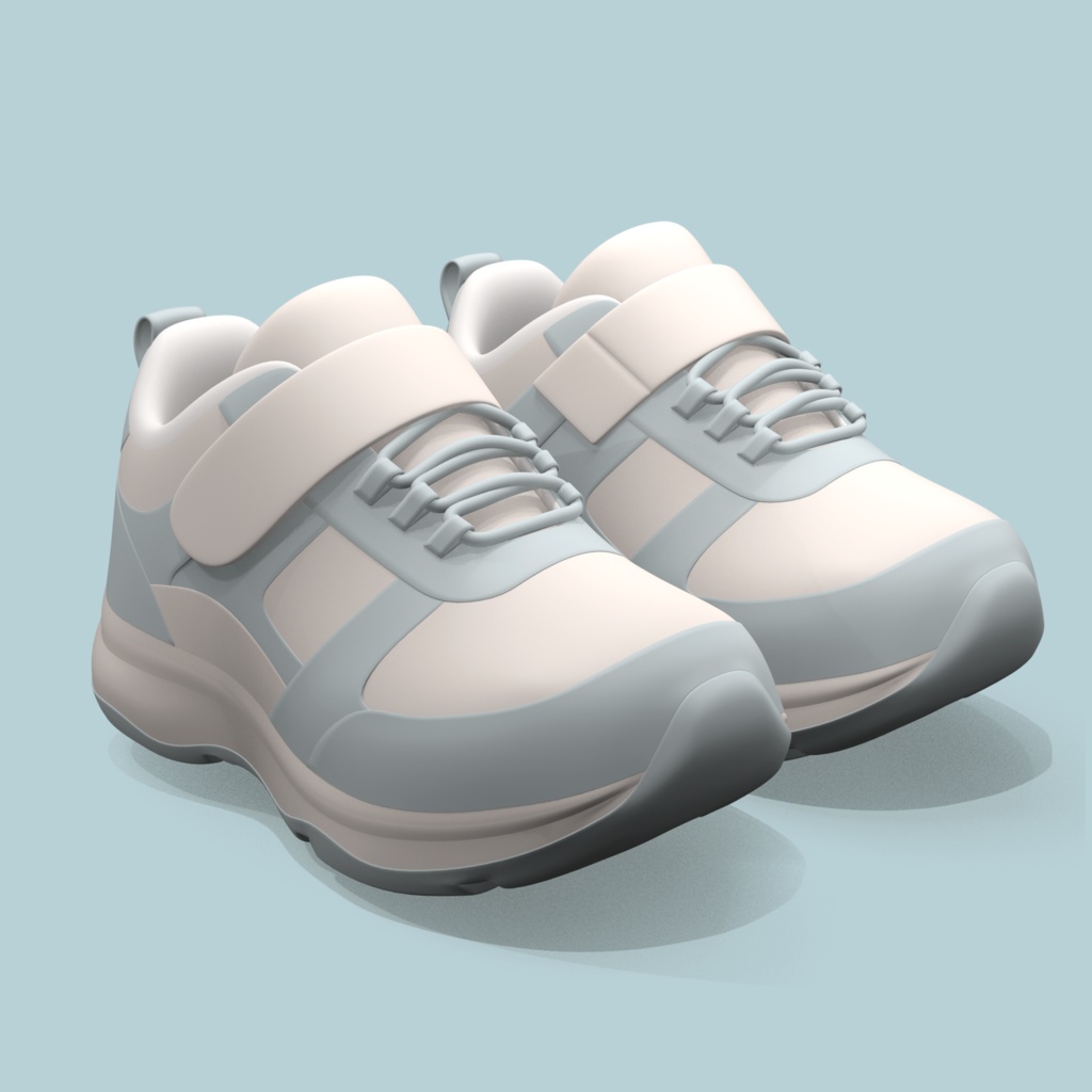 キッズスニーカー / Cloudy Kicks - 3D Models