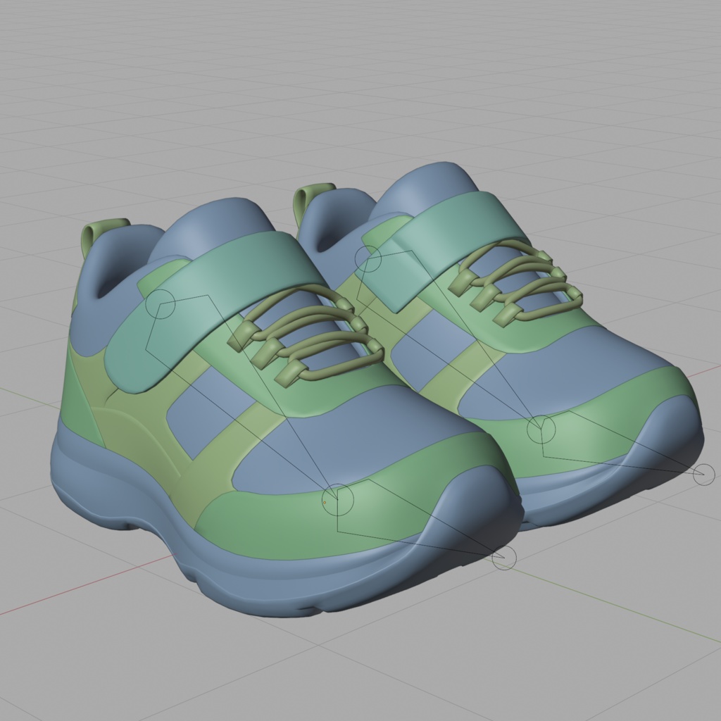 キッズスニーカー / Cloudy Kicks - 3D Models