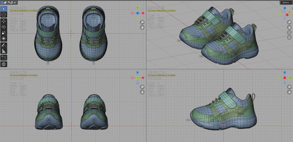 キッズスニーカー / Cloudy Kicks - 3D Models