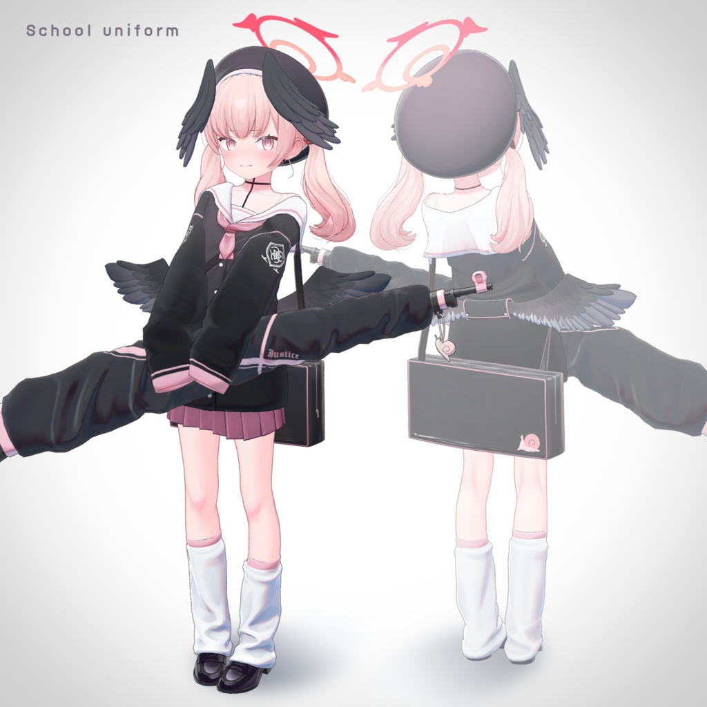 【3日間限定】VRChat向け3Dモデル 下江コハル / ブルーアーカイブ(非公式ファンメイド)