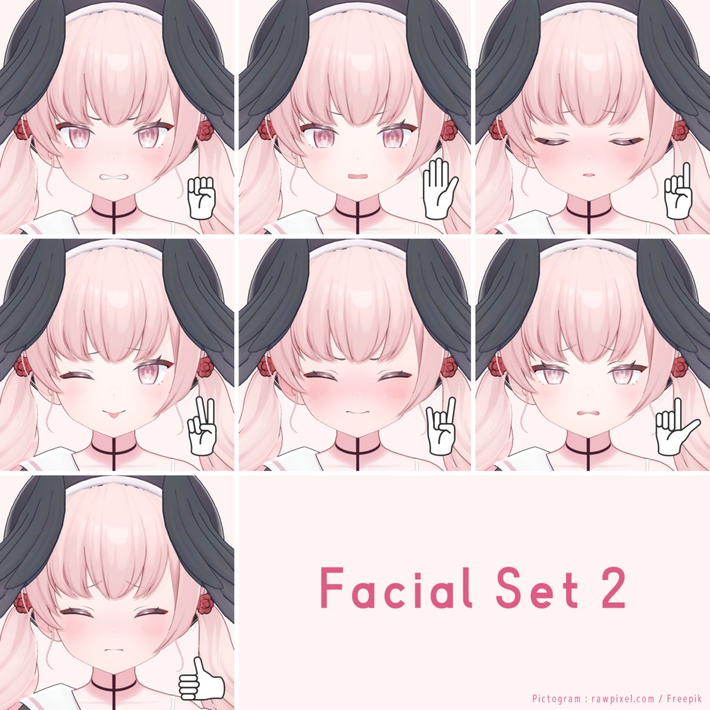 【3日間限定】VRChat向け3Dモデル 下江コハル / ブルーアーカイブ(非公式ファンメイド)