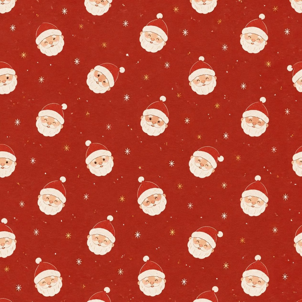 手書き風 クリスマス柄(サンタ・トナカイ・プレゼント)デジタルペーパー6枚セット|背景素材・デジタル手帳・壁紙・ラッピング|大人可愛い くすみカラー