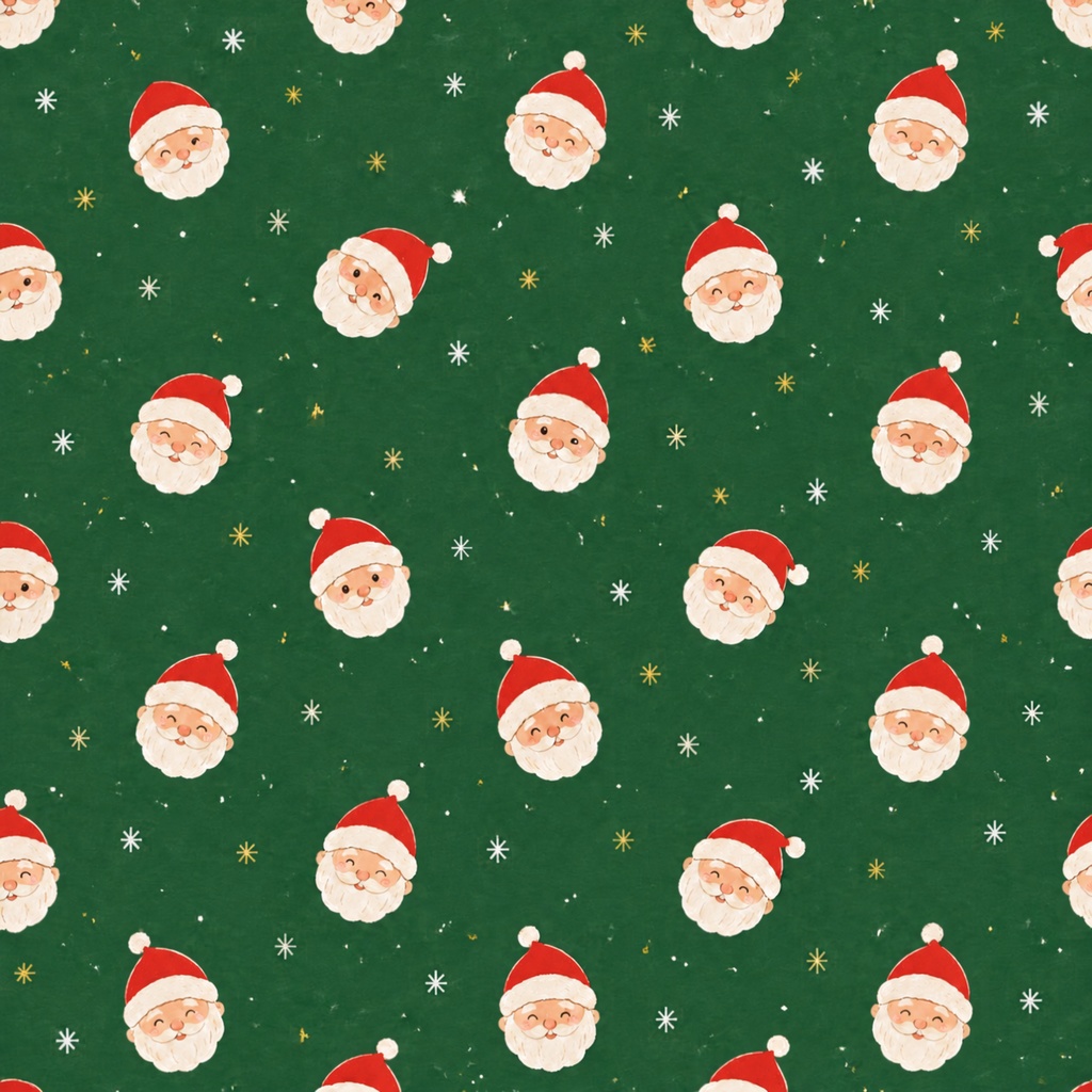 手書き風 クリスマス柄(サンタ・トナカイ・プレゼント)デジタルペーパー6枚セット|背景素材・デジタル手帳・壁紙・ラッピング|大人可愛い くすみカラー