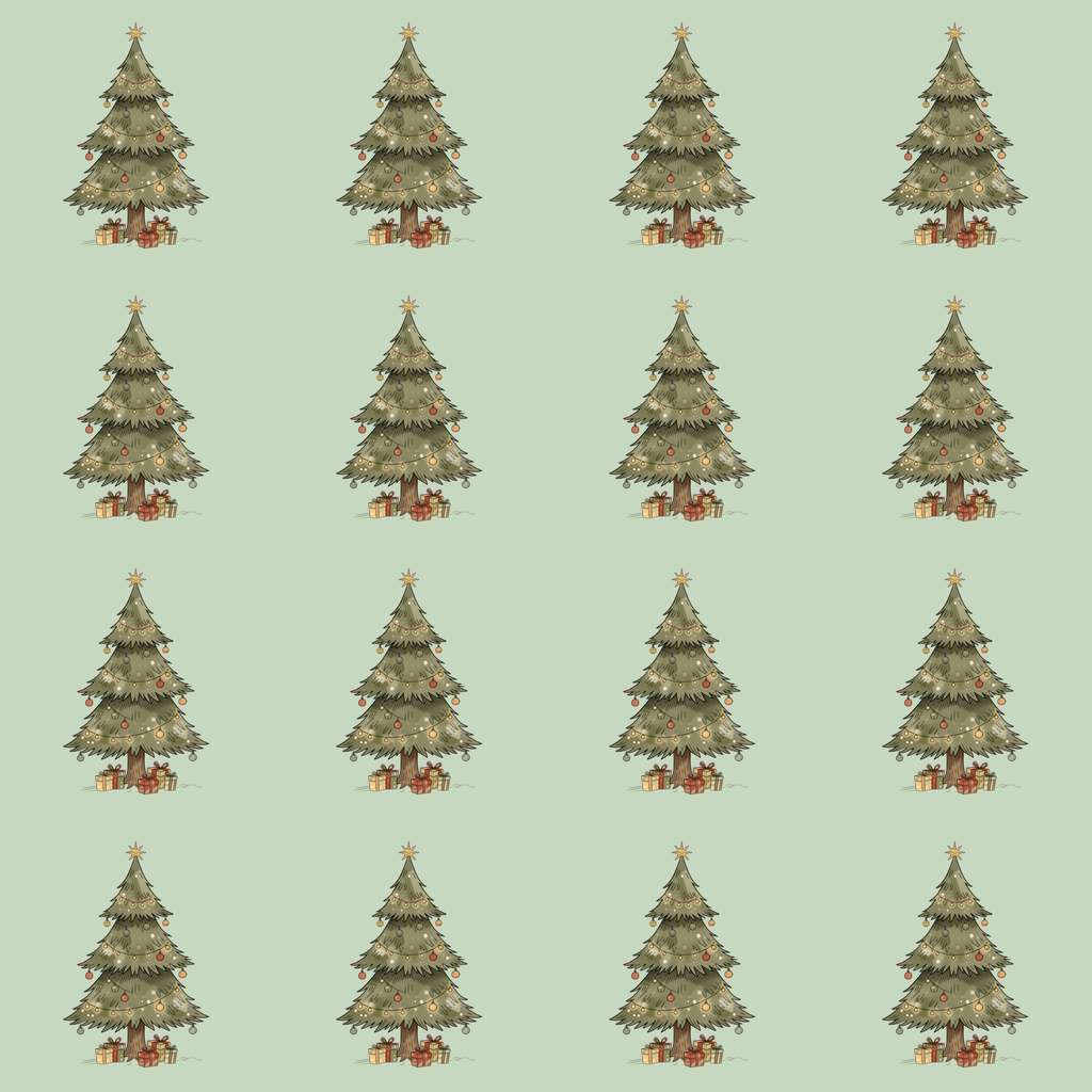 クリスマス柄チェック デジタルペーパー10枚セット|背景素材・デジタル手帳・壁紙・ラッピング|大人可愛い くすみカラー