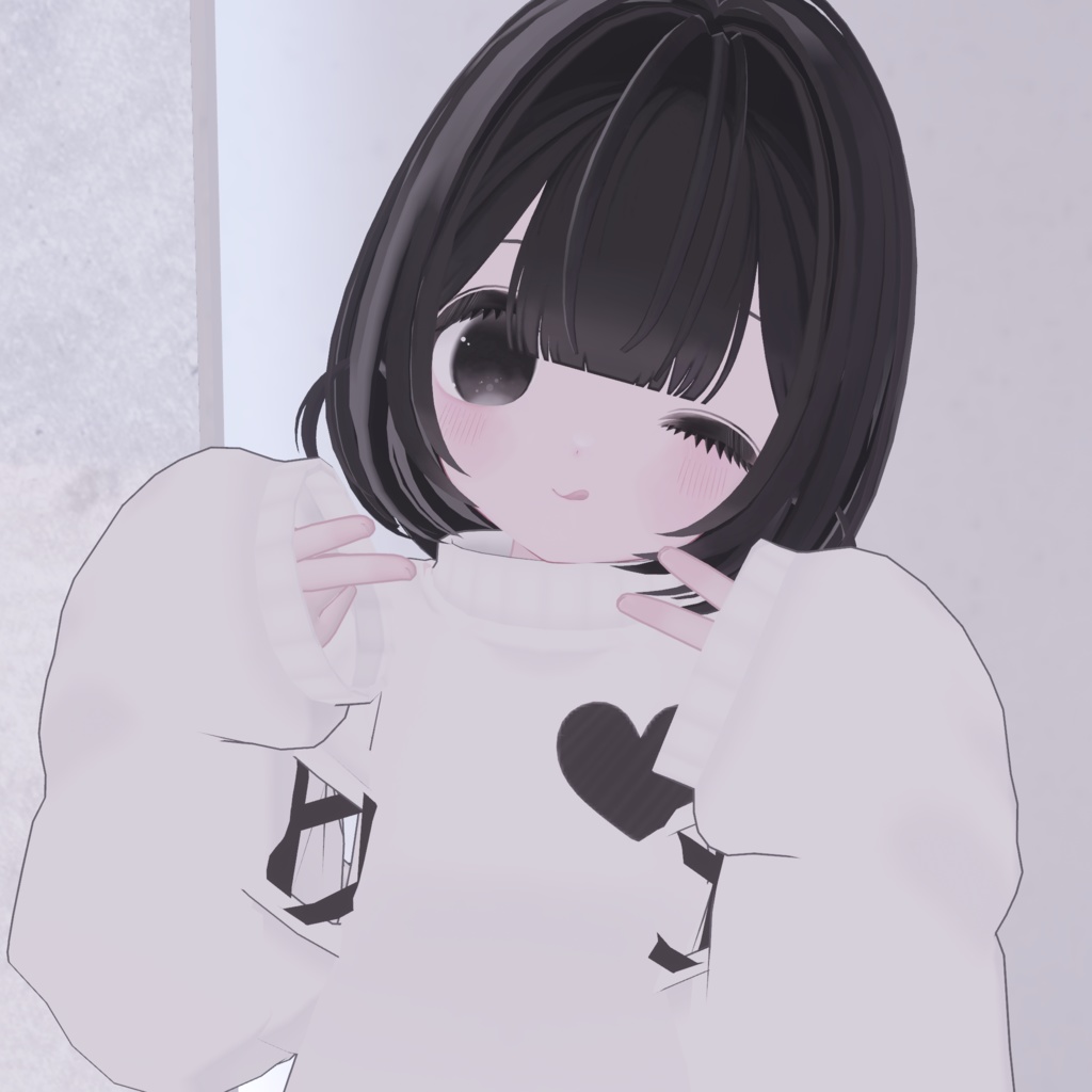 オリジナル3Dモデル「Uno(うの)」- for VRC