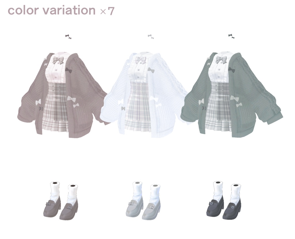 【複数アバター対応】SweetHop【VRChat向け衣装】