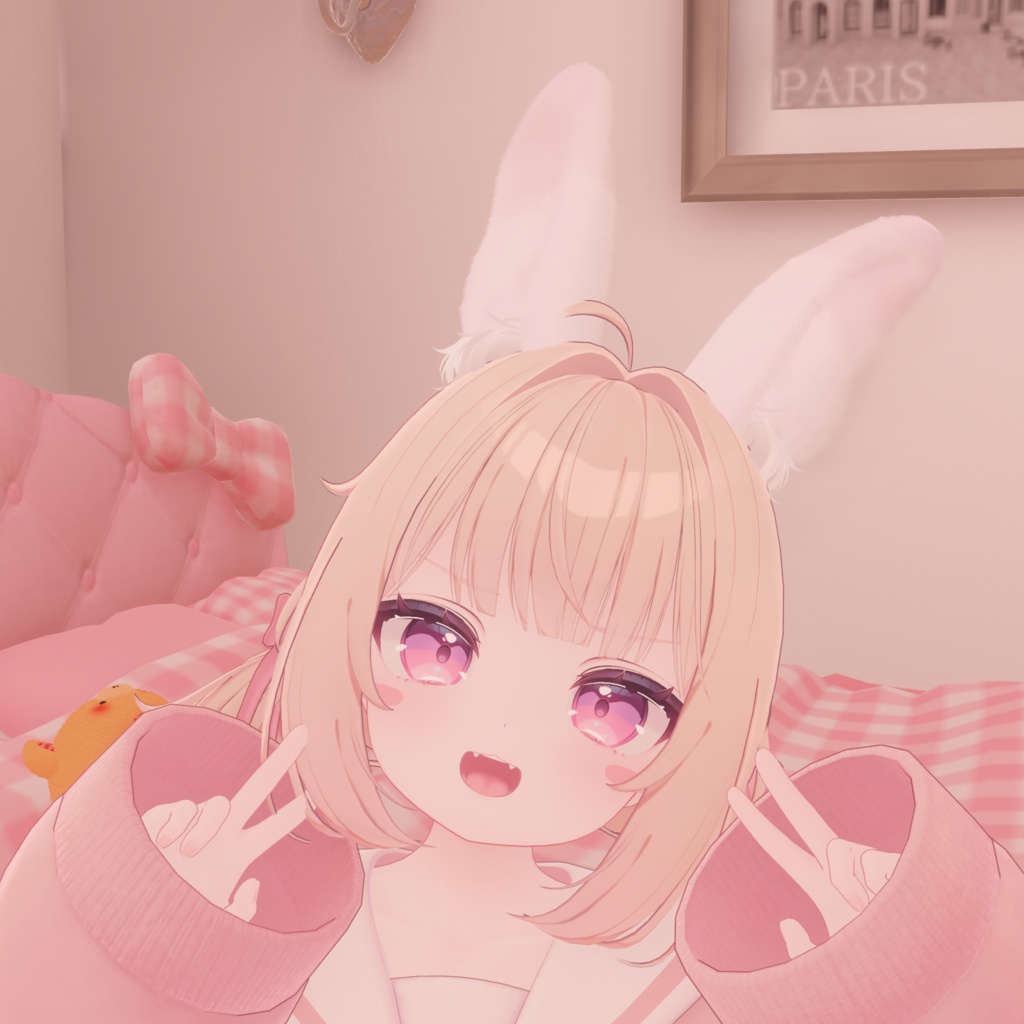 【全アバター対応】こだわりのうさみみ【VRChat向け】