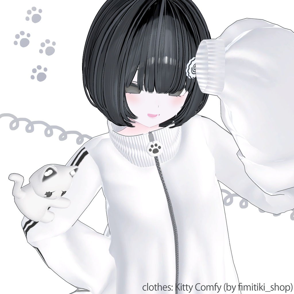 【複数アバター対応】Simple_BoB【VRChat向けヘア】