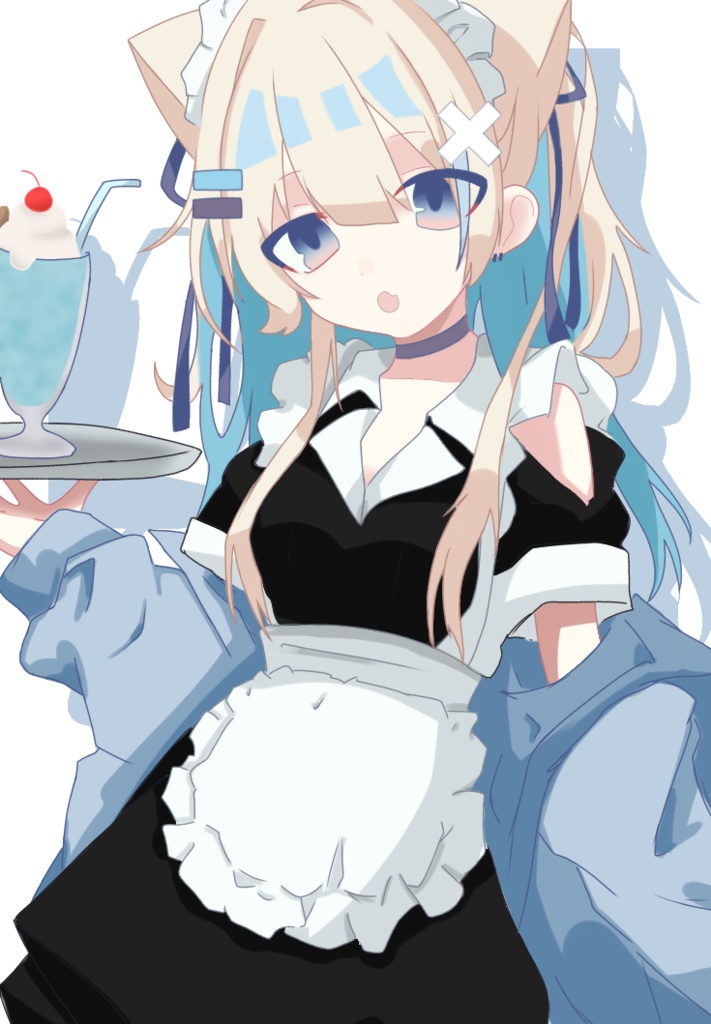 めいどすがたのらふちゃんすまほりんぐ。