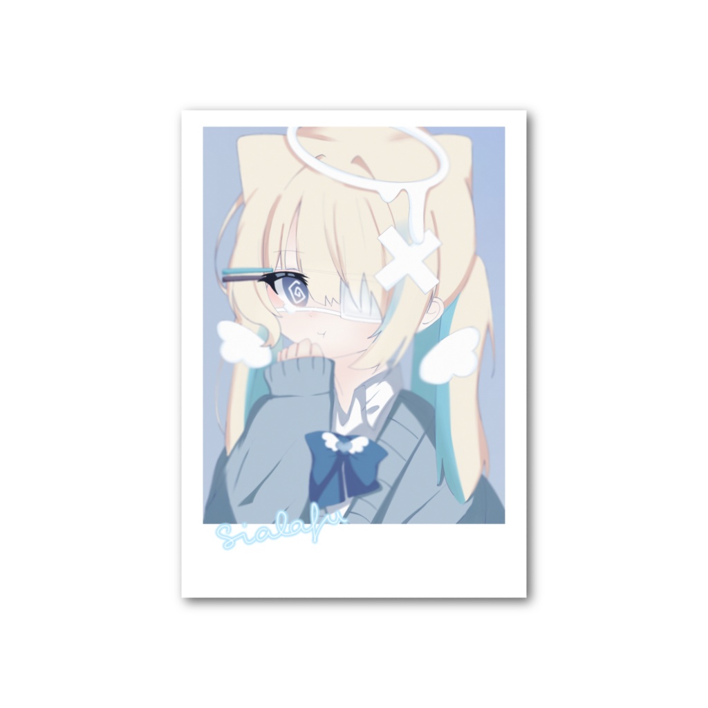 らふちゃんチェキ風カード。