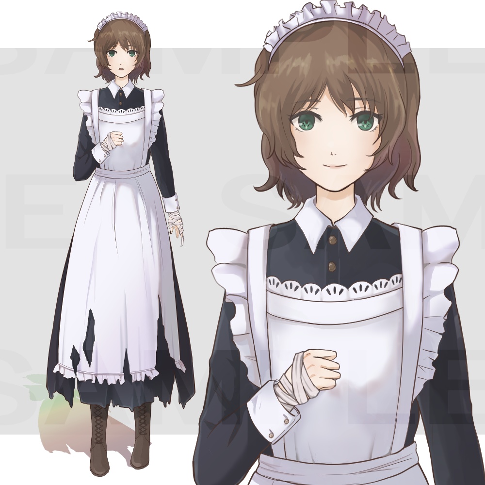 立ち絵素材005 メイドさん