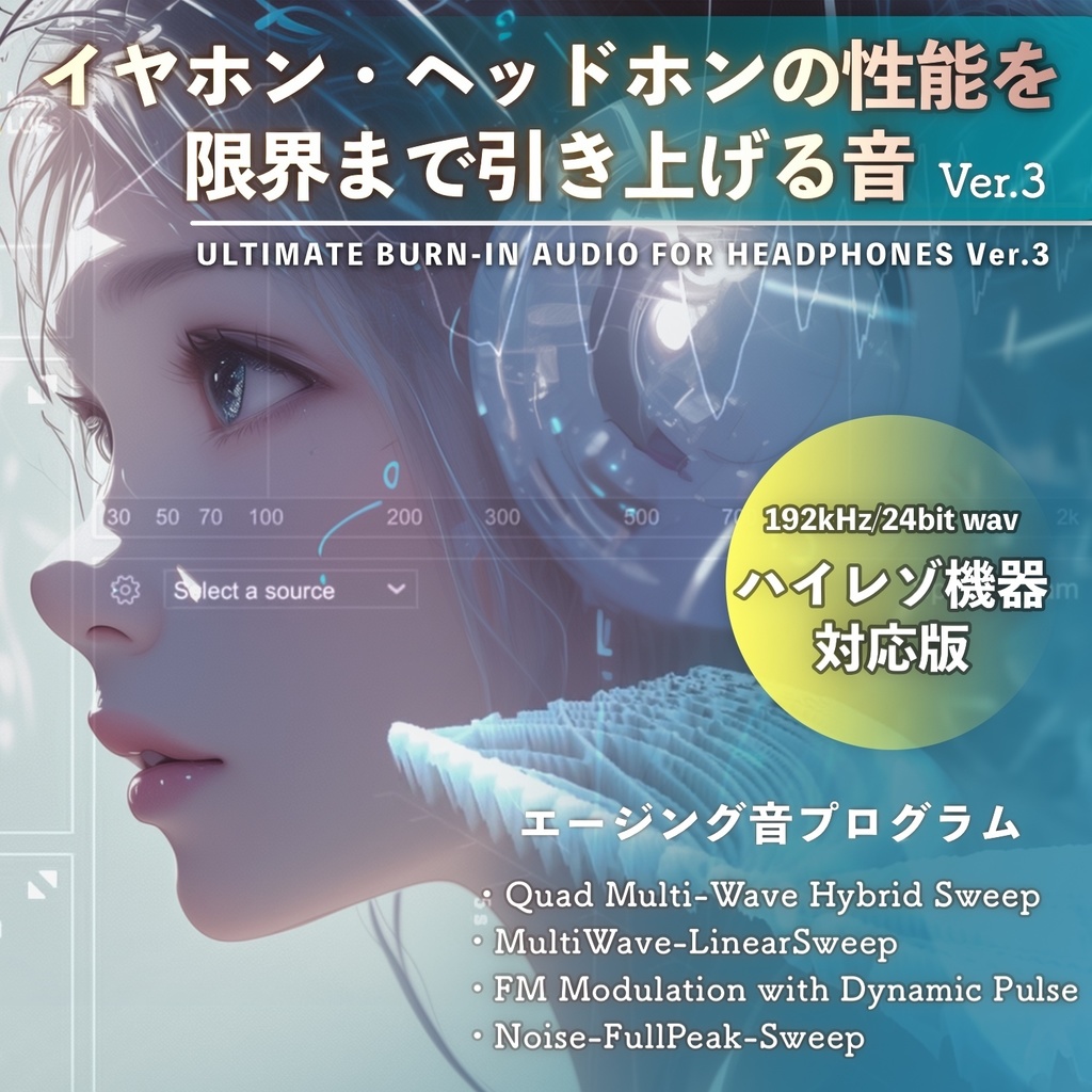 イヤホン・ヘッドホンの性能を限界まで引上げるエージング音 Ver.3 (ハイレゾ機器対応版 192kHz/24bit wav)