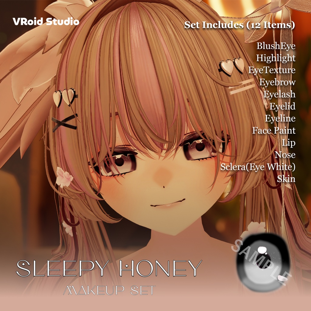 ✨SALE✨【VRoid】Sleepy Honey  Makeup Set