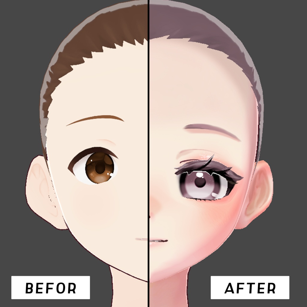 ✨SALE✨【VRoid】Sleepy Honey Makeup Set