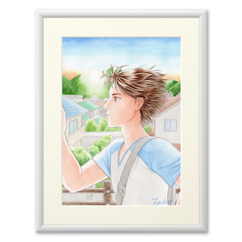 『夜明けを駆け抜ける』複製画