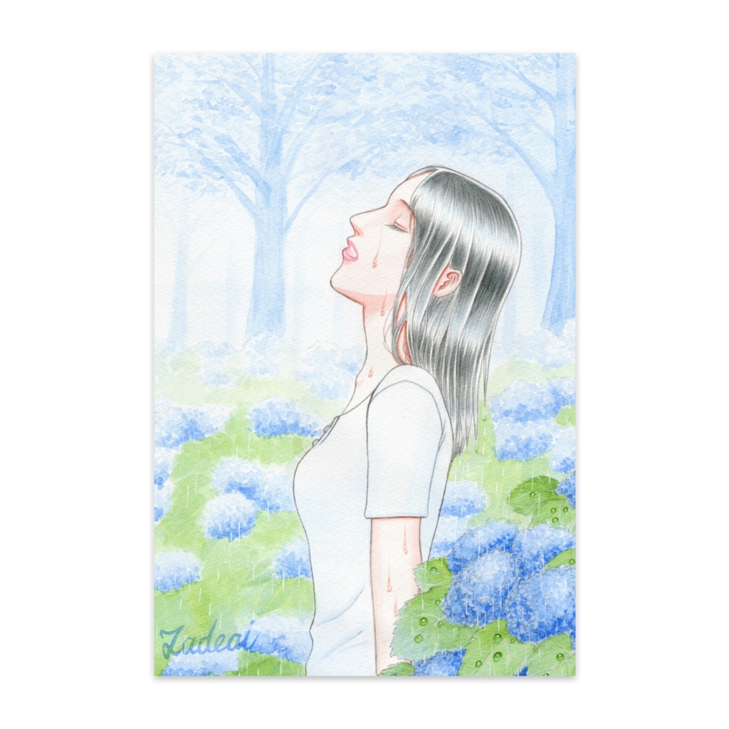『雨の癒し』ポストカード10枚入り