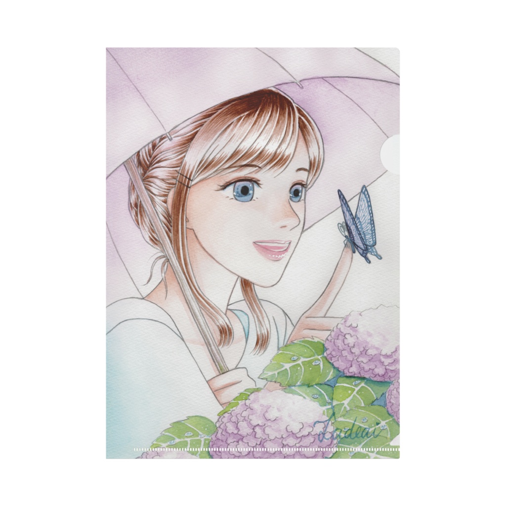 『梅雨の晴れ間の輝き』クリアファイルA4サイズ