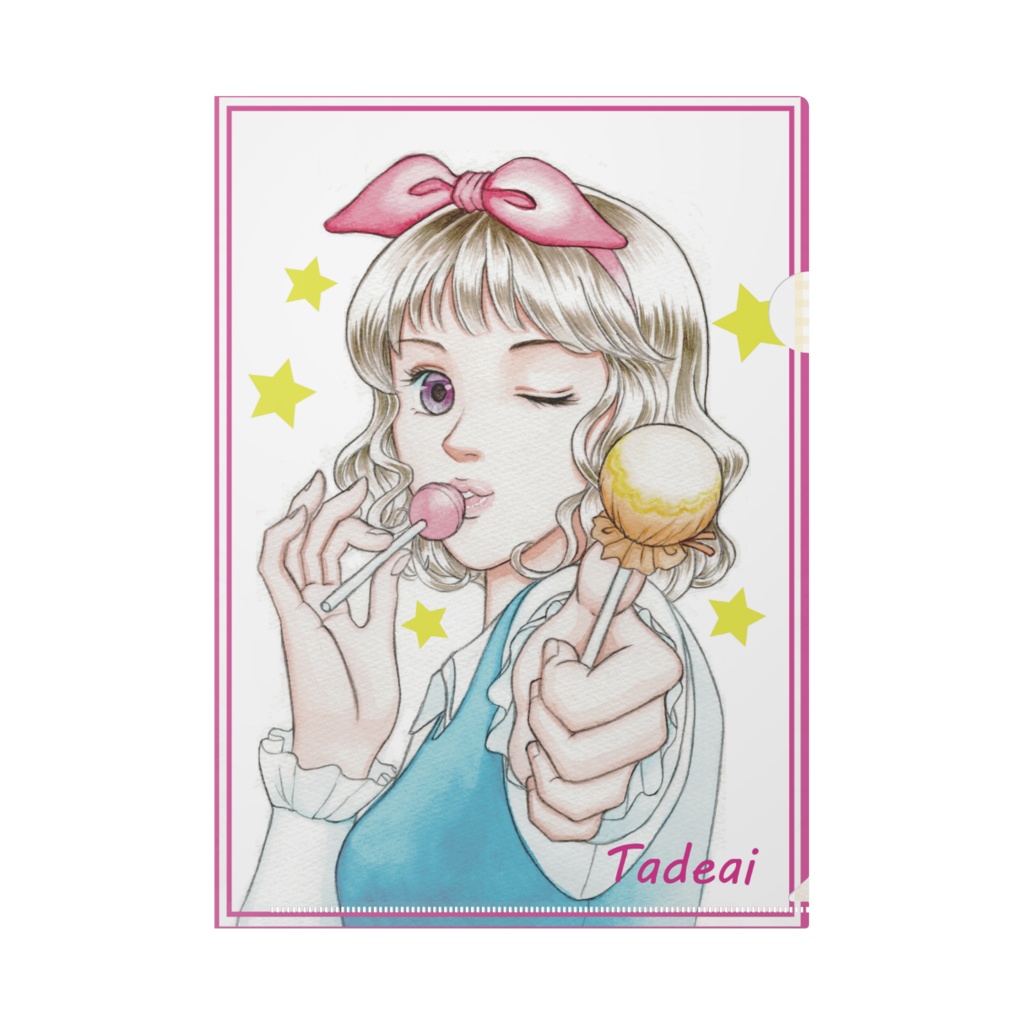 『ロリポップキャンディー』クリアファイルA4サイズ