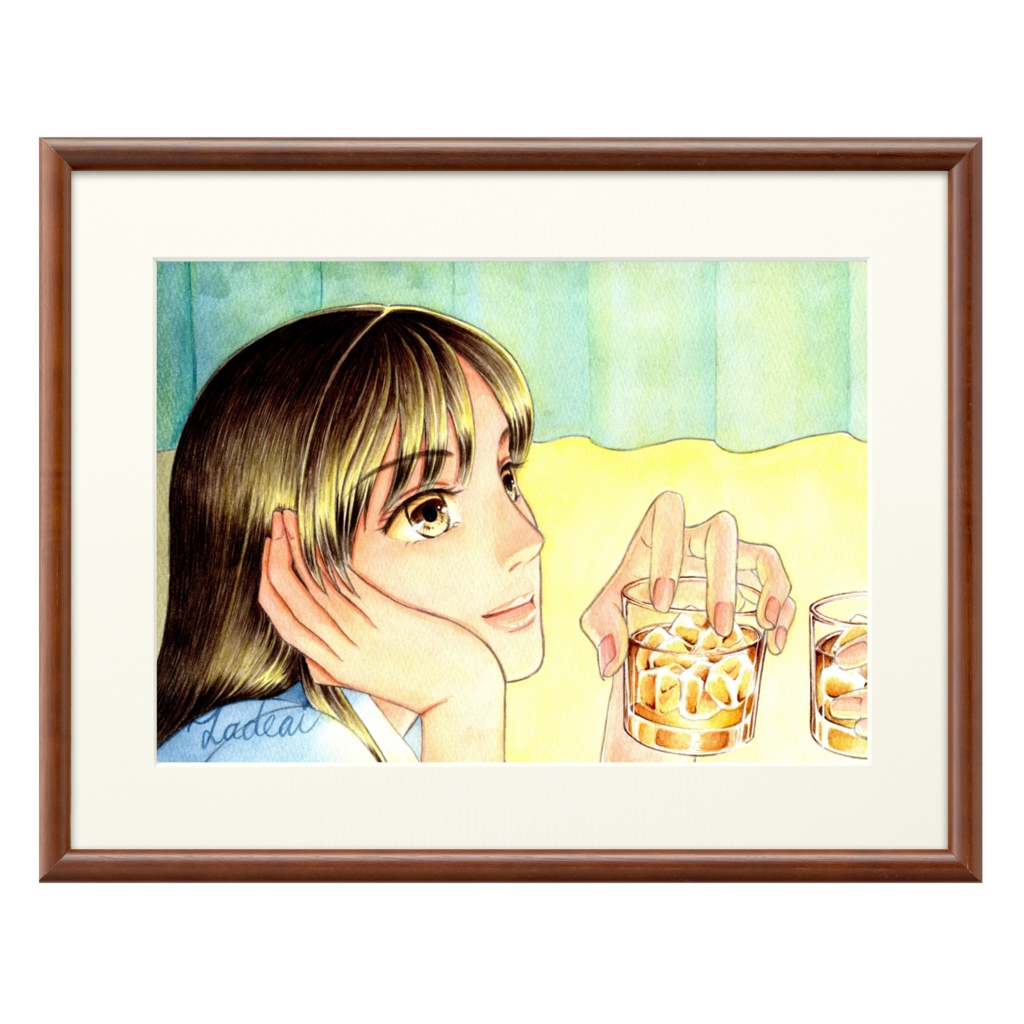『琥珀色の時間』複製画