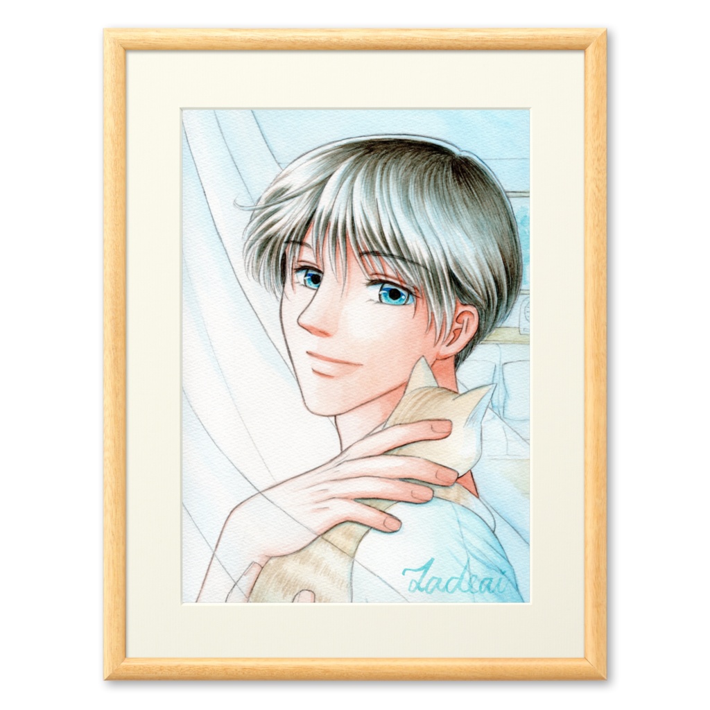 『窓辺のほほえみ』複製画