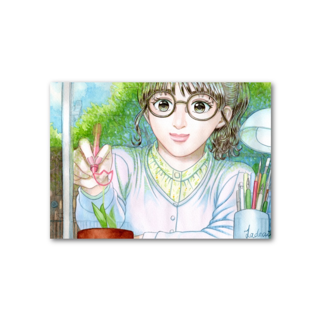 『花咲く日を待ちわびて』フォト風カード