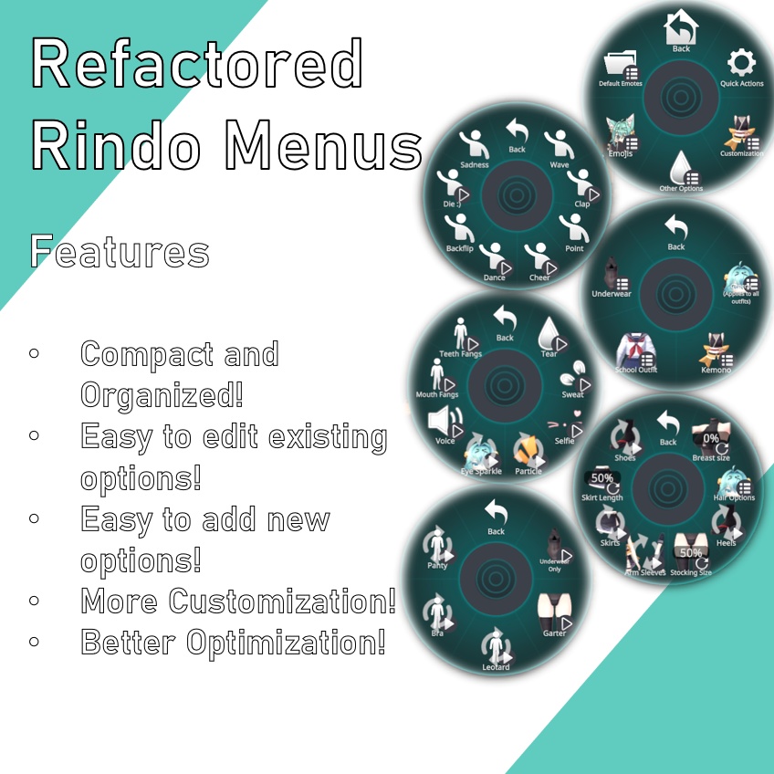 Refactored Rindo Menus