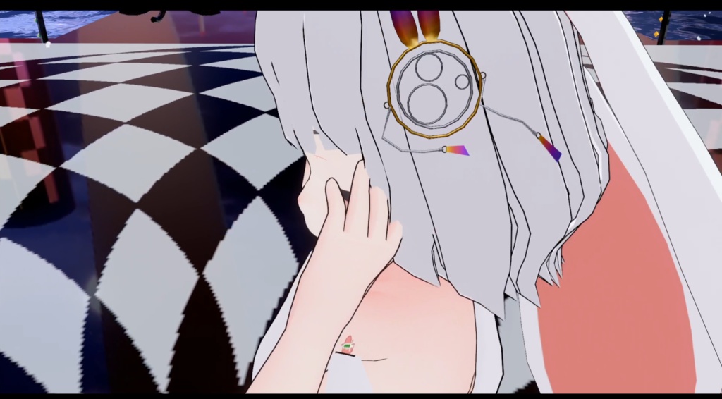 【無料】うさぎの髪飾り