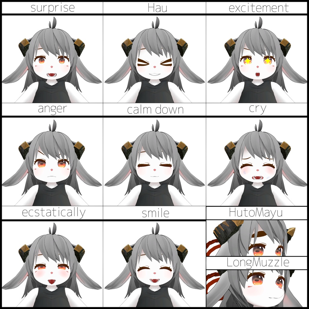 【オリジナル3Dアバター】冥理 -Meiri- 1.3.3ver【physBone対応】