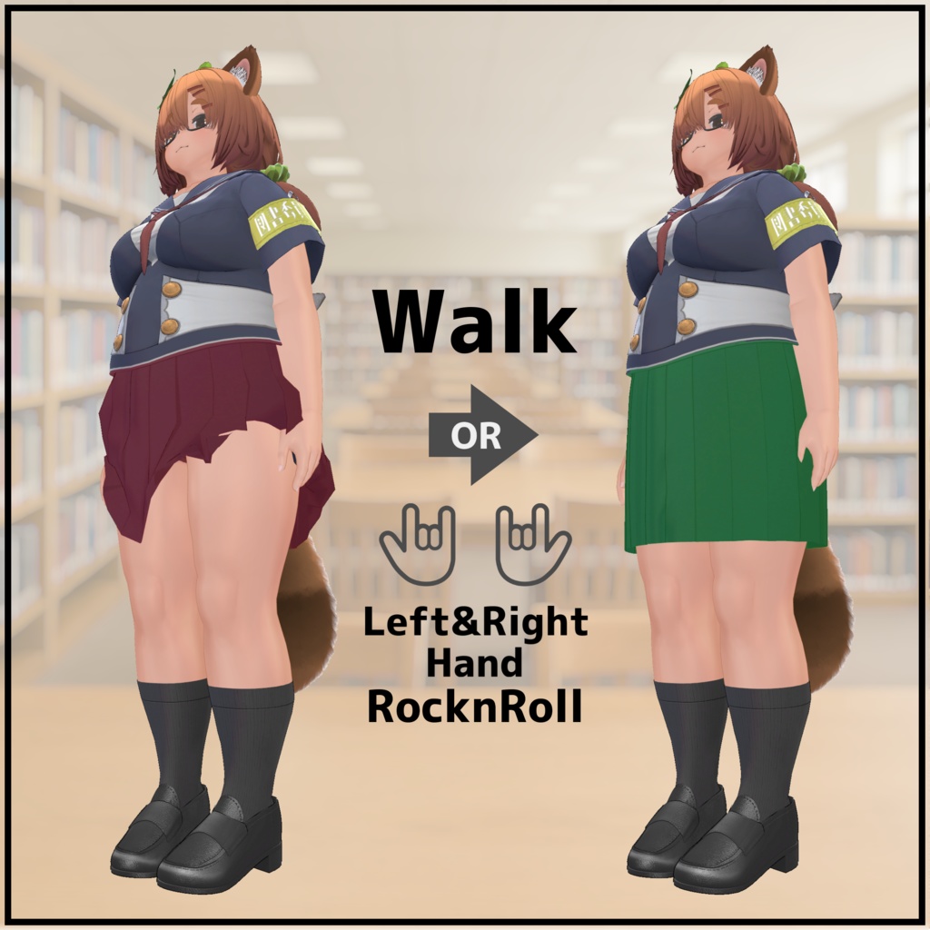 【オリジナル3Dモデル】たゆね -TAYUNE-【ぽっちゃりアバター】