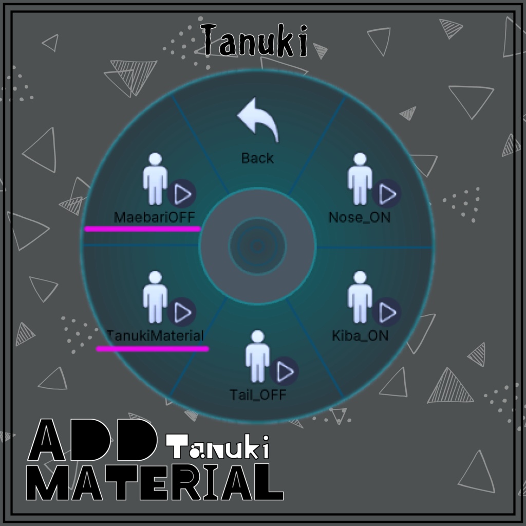 【たゆねちゃん】ADD Tanuki Materials 【ケモノ度アップ】