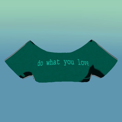 "do what you love" Ripped top