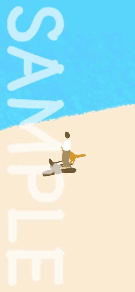 「海に立つ」＃０１　スマホ待ち受け画面