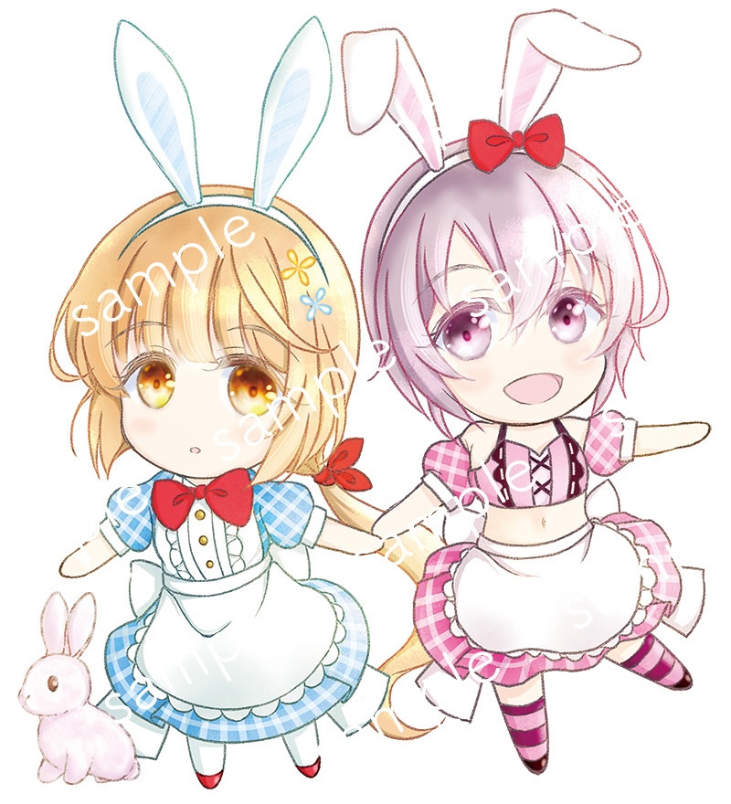 おとより(うさぎ)アクキー&コピー本セット