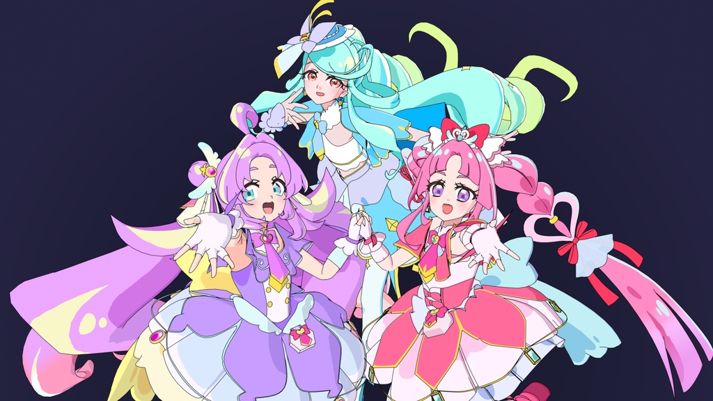 [Blender]名探偵プリキュア！同人３Ｄモデル